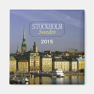 Stockholm Schweden Reisen Kühlschrankmagnet Jahr v Magnet