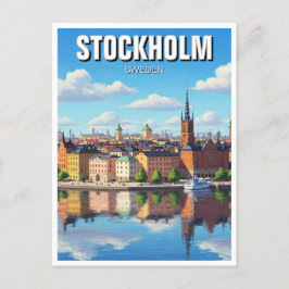 Stockholm Schweden Reisen Postkarte
