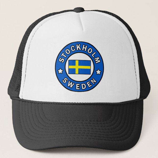 Stockholm Schweden Truckerkappe (Vorderseite)