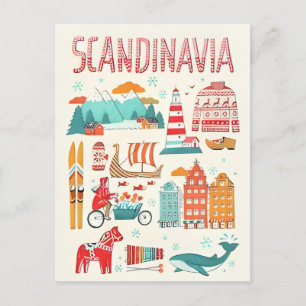 Stockholm Schweden Vintage Reise Skandinavien Postkarte