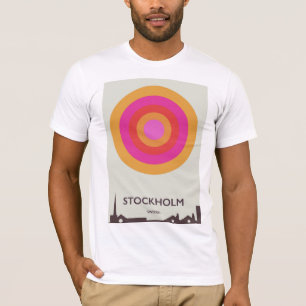 Stockholm, Schweden Vintage Reiseplakat. T-Shirt