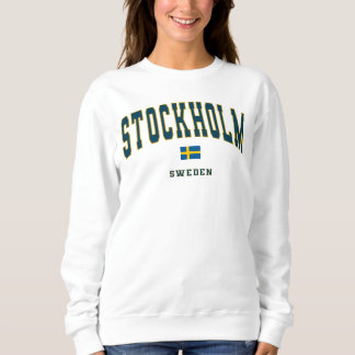 Stockholm Schweden Vintage Uni Stil Sweatshirt