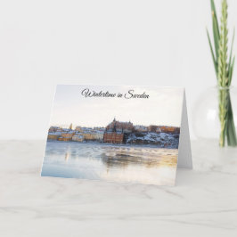 Stockholm Schweden Weihnachtskarte Feiertagskarte