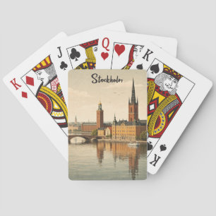 Stockholm Schweden Zeitgenössische Elegante Stadt Spielkarten