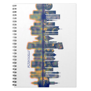 Stockholm Skyline Notizblock