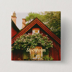 Stockholm, Södermalm, Schweden Button