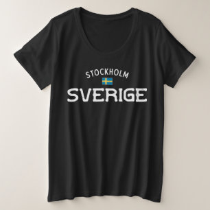 Stockholm Sverige (Schweden) Große Größe T-Shirt