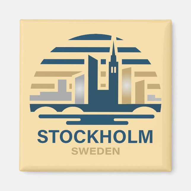 Stockholm Sweden Europe Magnet (Vorne)