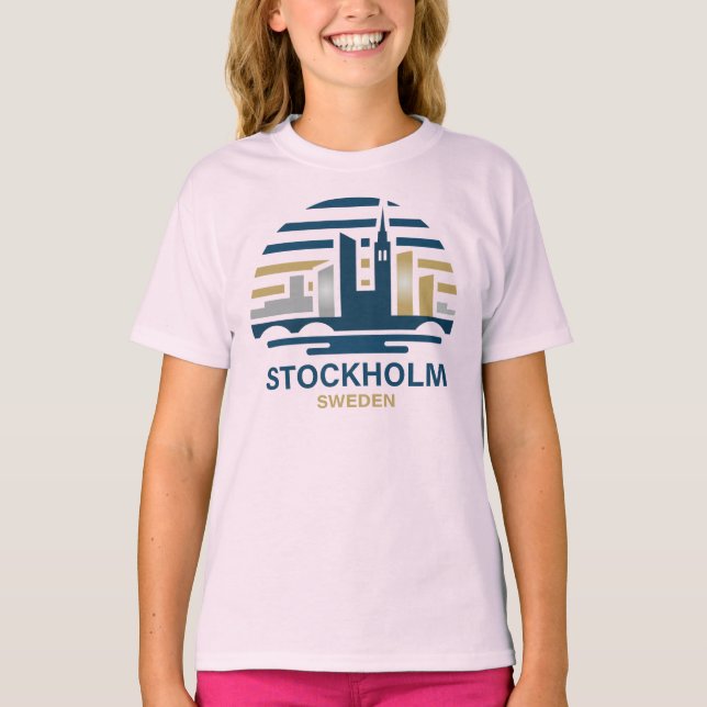 Stockholm Sweden Europe T-Shirt (Vorderseite)