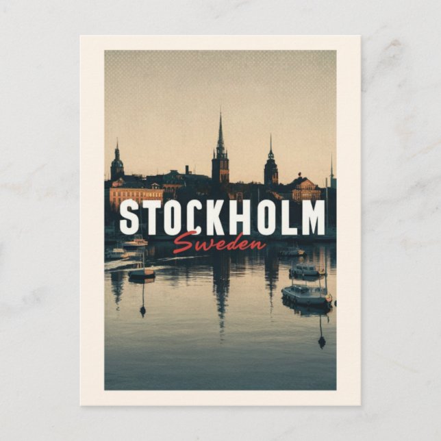 Stockholm Sweden Postkarte (Vorderseite)