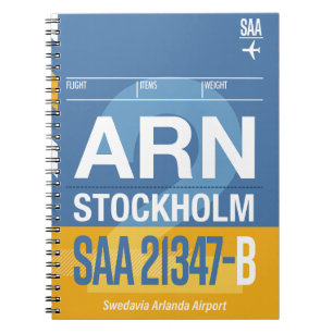 Stockholm - Travel Journal Notizblock