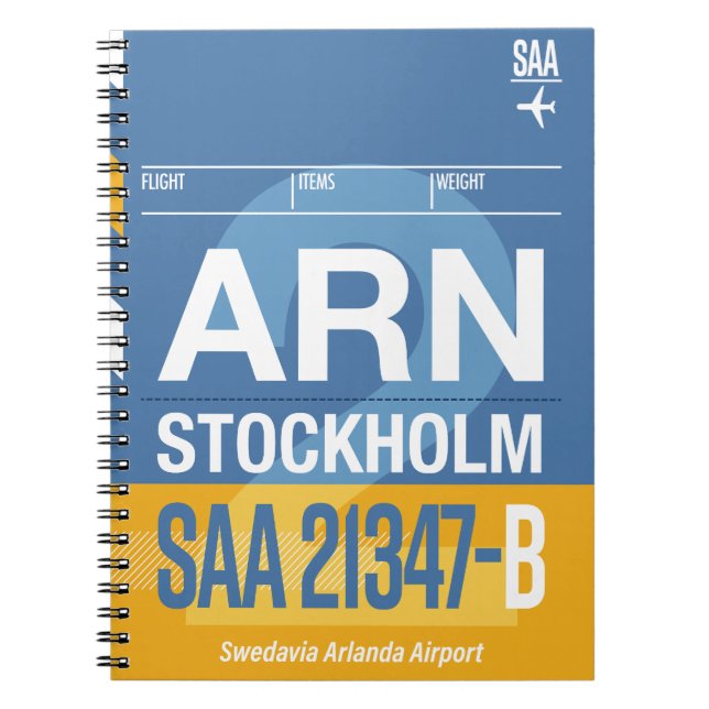 Stockholm - Travel Journal Notizblock (Vorderseite)