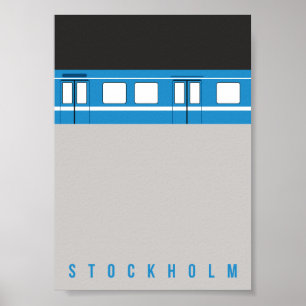 Stockholm - U-Bahn - Poster