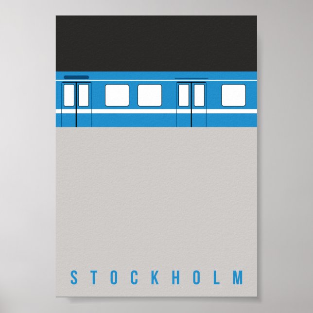 Stockholm - U-Bahn - Poster (Vorne)