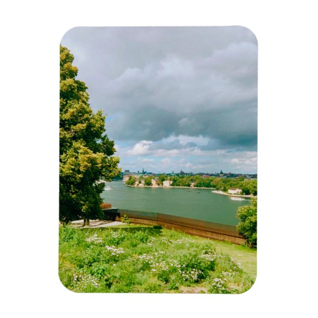 Stockholmer Stadtbild Magnet (Vertikal)