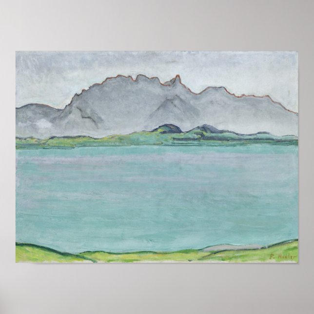Stockhorn und Thunersee, 1911 Poster (Vorne)