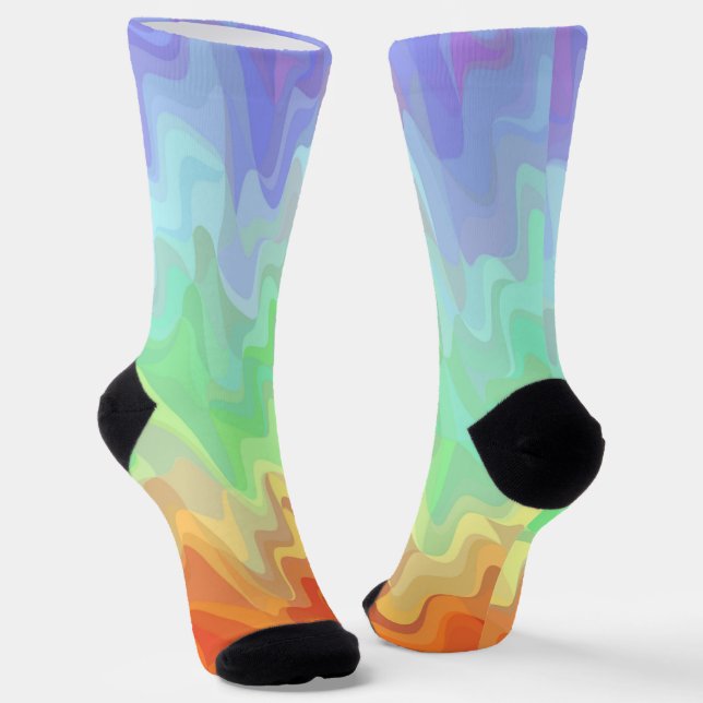 Stöckige, strahlende Socken (Gewinkelt)