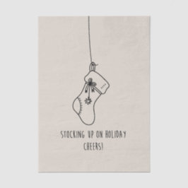 Stocking up on holiday cheers! seidenpapier