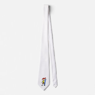 Stockjunge mit Bleistift Krawatte