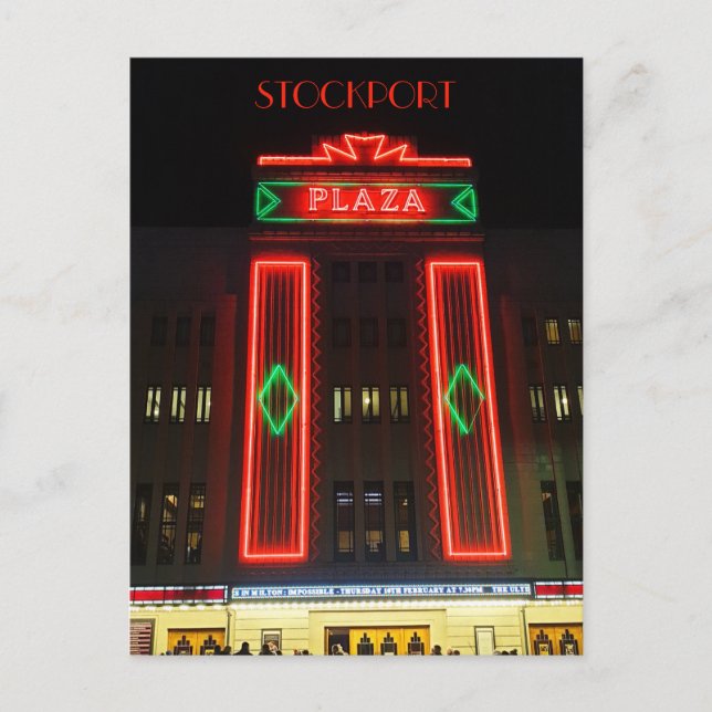 Stockport Plaza Postkarte (Vorderseite)