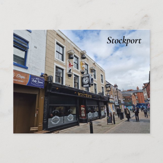 Stockport Postkarte (Vorderseite)