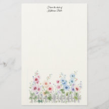 Stockrosen & Rustikale Holzzaun Aquarell