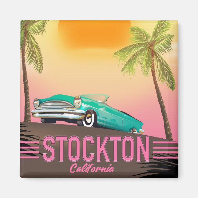 Stockton California USA Magnet (Vorne)