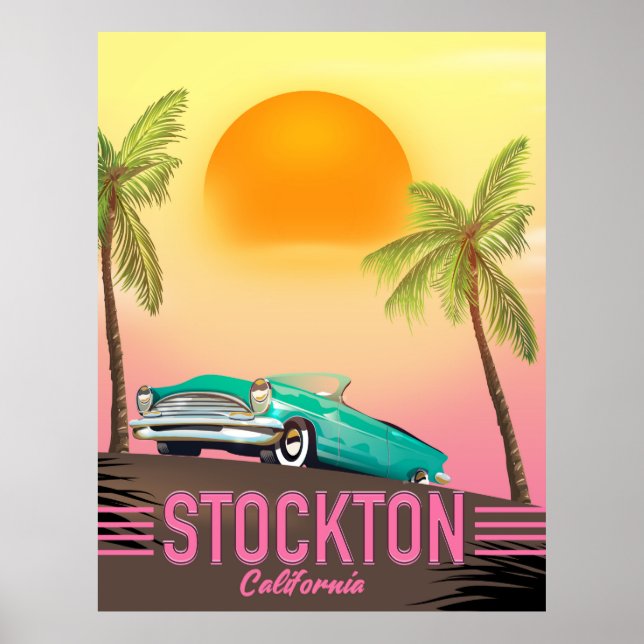 Stockton California USA Poster (Vorne)