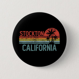 Stockton Kalifornien Lustige Usa Stadt Trip Heimat Button