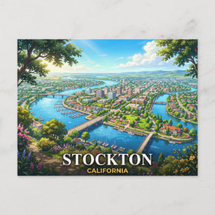 Stockton Kalifornien Postkarte