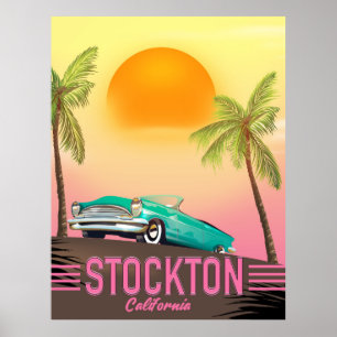 Stockton Kalifornien USA Poster