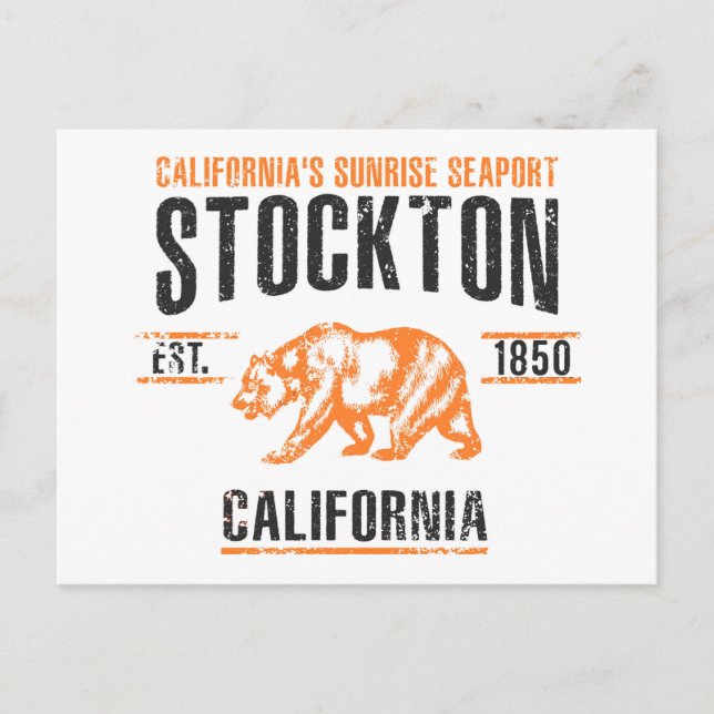 Stockton Postkarte (Vorderseite)