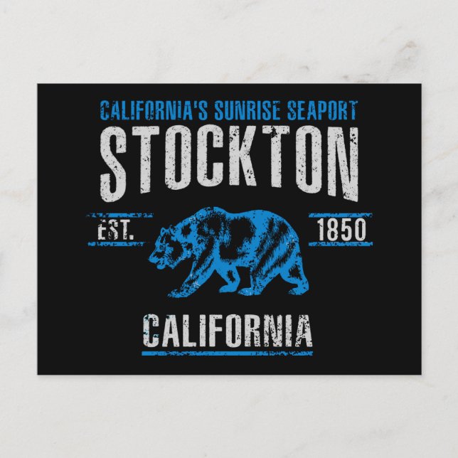 Stockton Postkarte (Vorderseite)