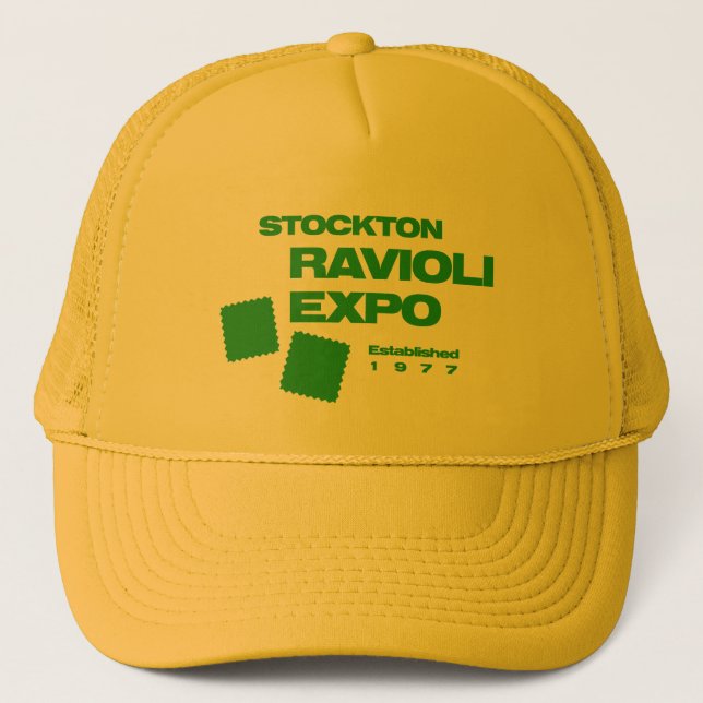 Stockton Ravioli Expo 77 Trucker Hat Truckerkappe (Vorderseite)
