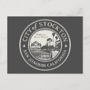 STOCKTON SAN JOAQUIN KALIFORNIEN POSTKARTE