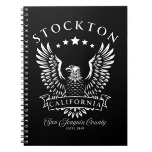 Stockton San Joaquin Landkreis Kalifornien Vintag Notizblock