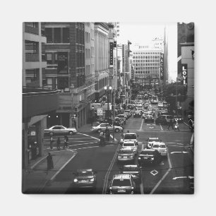 Stockton St.-Magnet B/W Magnet