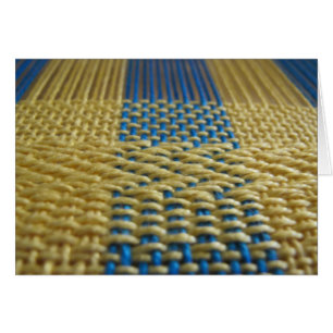 Stoff auf dem Webstuhl