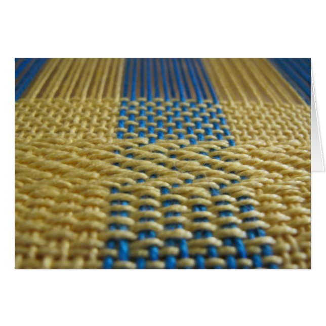 Stoff auf dem Webstuhl (Vorderseite (Horizontal))