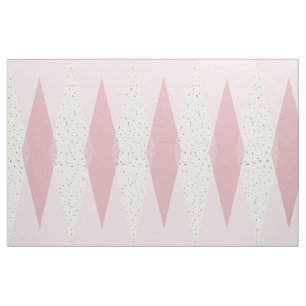 Stoff aus Baumwolle im modernen Rosa-Argyle-Muster