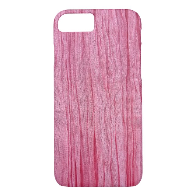 Stoff aus rosa, gepinkter Gaze Case-Mate iPhone Hülle (Rückseite)