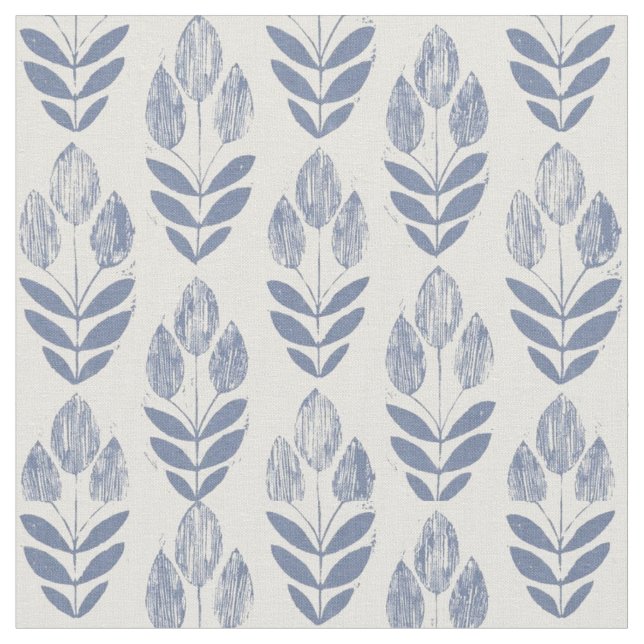 Stoff - Blaue Tulips (Nahaufnahme)