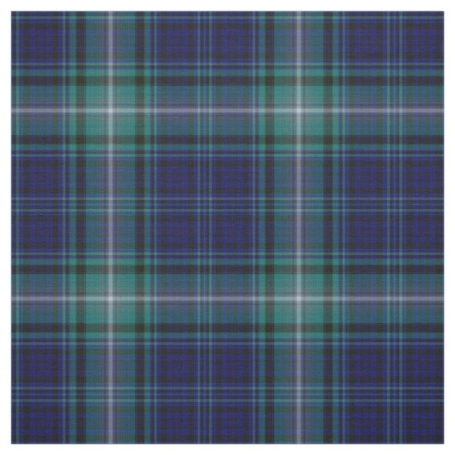 Stoff - Blauer und grüner Tartan (Muster)