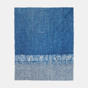 Stoff Blue Jeans Background, Denim Textur Fleecedecke