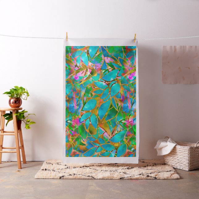 Stoff Blumen abstrakt Glasmalerei (Beispiel)