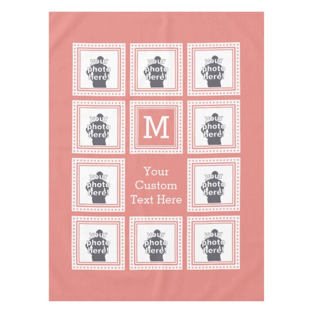 Stoff der KUNDENSPEZIFISCHEN FOTO-, MONOGRAMM- u. Tischdecke (Vorderseite)