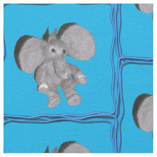 Stoff - Elefant in Rahmen