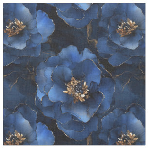 Stoff für blaue Blume in der Nacht