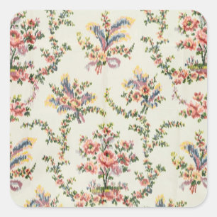 Stoff gesponnen für Königin Marie Antoinette bei Quadratischer Aufkleber