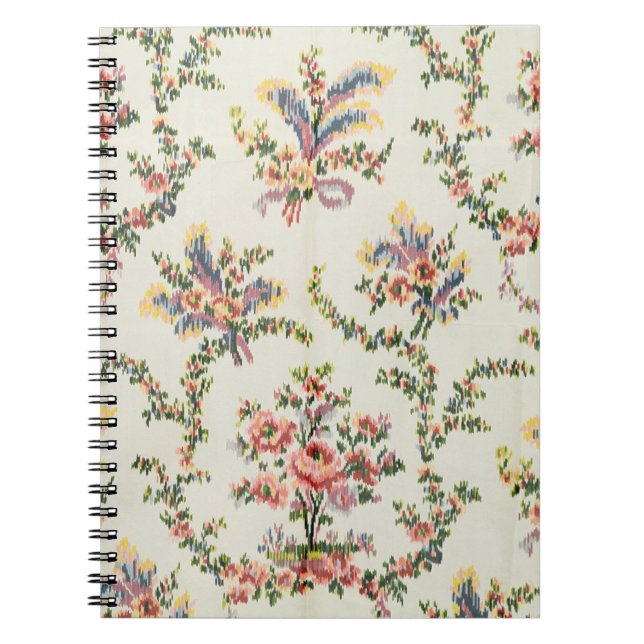 Stoff gesponnen für Königin Marie Antoinette beim Notizblock (Vorderseite)